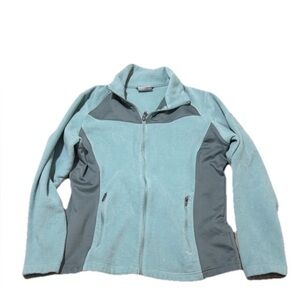 Columbia Light Teal Women's Full-Zip Fleece Jacket full zip